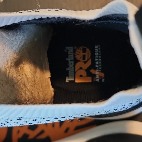 Timberland radius knit slip-on composite toe shoes- black/white-ladies 5.5 - Picture 9 of 10